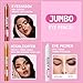 Ruby Kisses Jumbo Eye Pencil With Sharpener, Thick Eyeliner Pencil For Eye Shadow Primer & Highlighter on Waterline & Inner Corner, Blendable Eyeshadow Stick With Vitamin E & Candelilla Wax (Ivory)