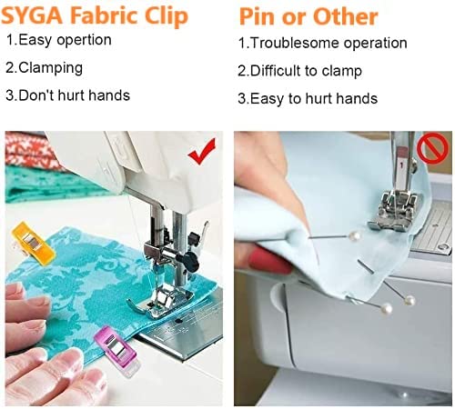 Image of SYGA Swing Clips Multicolor for Sewing Craft Clamps, Crafting, Crochet and Knitting - 20 PCS