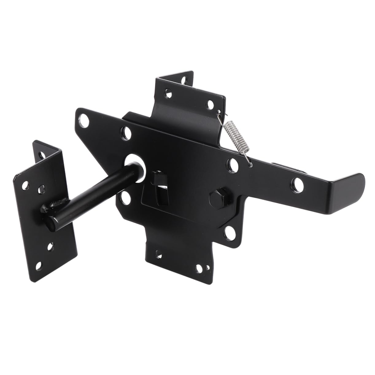 Loquet de Portail à Verrouillage Automatique Noir, Robuste
