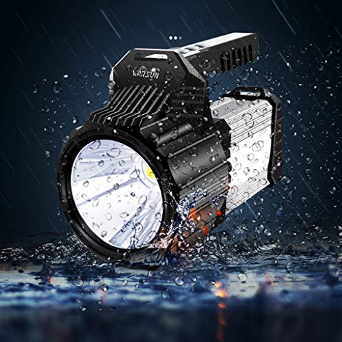 XINYU Linterna Antorcha Linterna Recargable 7100 Lúmenes Súper Brillante LED Reflector Reflector con Luz Nítida para Cinco Niveles De Regulación