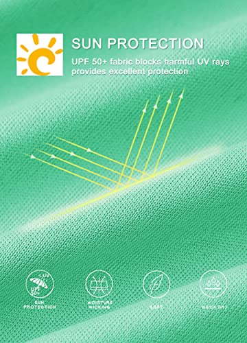 image for Willit Boy's UPF 50+ Sun Protection Shirt Long Sleeve Rash Guard Swim 