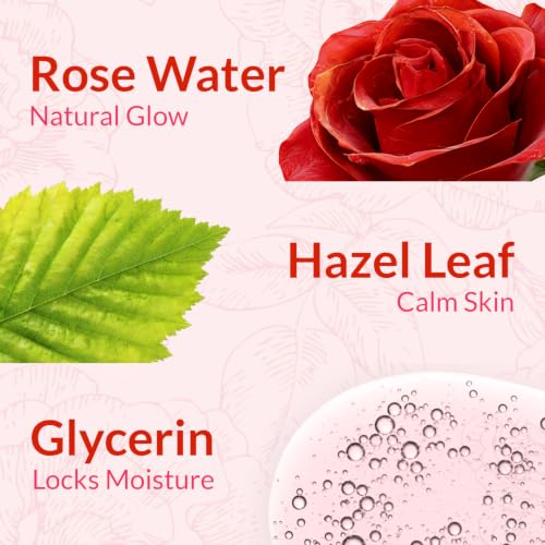 Image of kara Rose water Face Wipes for Oily & Acne Prone Skin | 10 Wipes Pack | Oil Control Cleansing Wet Wipes Removes Dirt Oil Makeup | Alcohol Free, Dermatologically Tested Travel (Pack of 5)