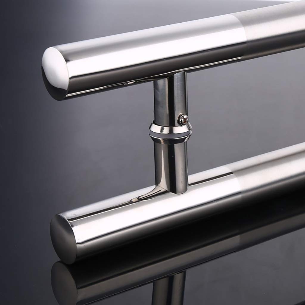 Maniglia per Porta Scorrevole per Porta del Fienile Maniglia per Porta in Vetro, Maniglia per Porta Push-Pull Commerciale in Acciaio Inossidabile Spazzolato/Maniglia per Porta in Legno, 6 Di