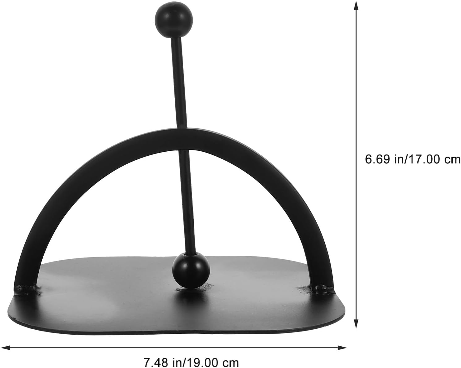 OUNONA Iron Art Napkin Holder Metal Tissue Organizer Napkin Stand for Kitchen Tabletop Bathroom Counter Decorative Rack