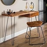 ✅ Vielfältig: Das Holztisch Landhausstil Möbel Stück Aluna lässt sich vielfältig einsetzen. So dient der hübsche Home Office Schreibtisch auch optimal als Schminktisch oder als kleiner Arbeitsplatz in Ihrem Wohnzimmer.