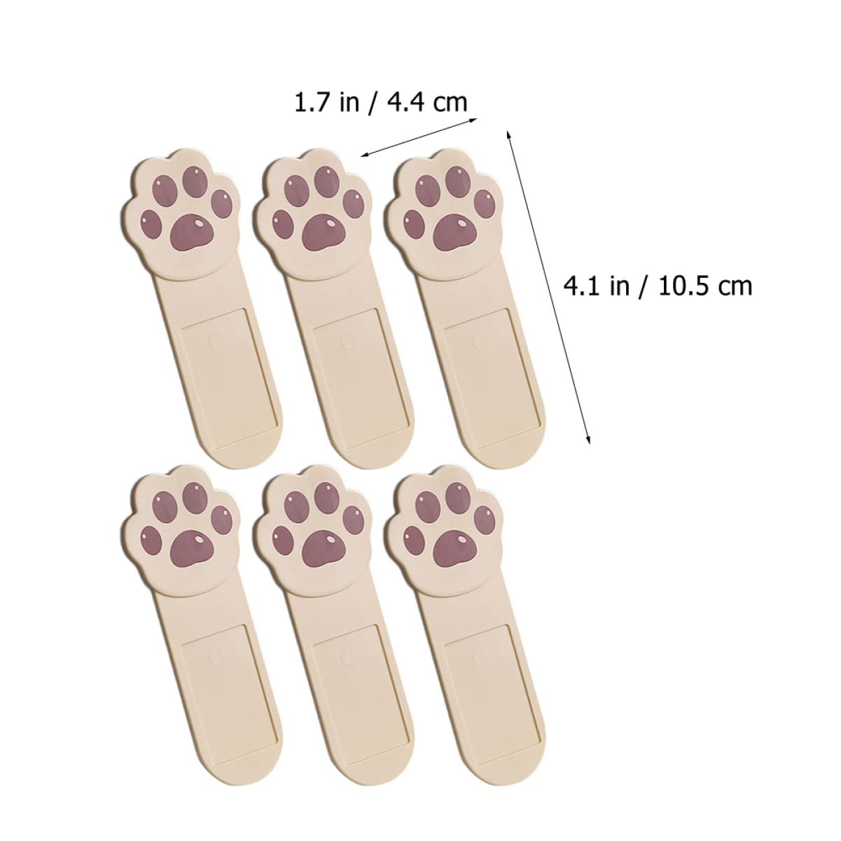 HONMEET 6pcs Accessories Holder Handle Lid Touching Coffee Lifter Cover for Paw Clean Cat Avoid Raised Seats Toilet Shape Sticky Bathroom Office Refrigerator Shaped