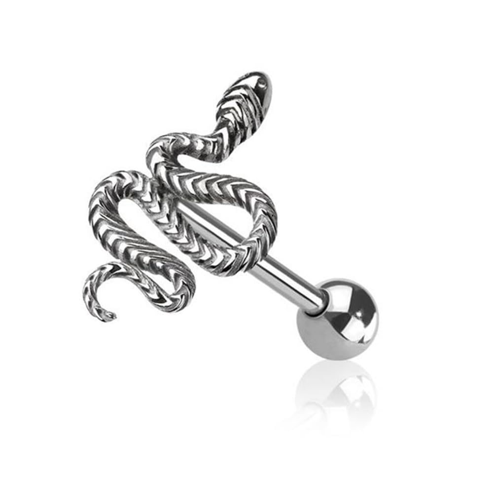 Zungenring Edelstahl - Vibrations Schmuck Mit Piercing Funktion