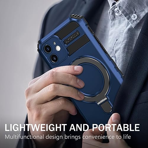 Funda Samsung S25 Plus ultra resistente con soporte integrado azul 5