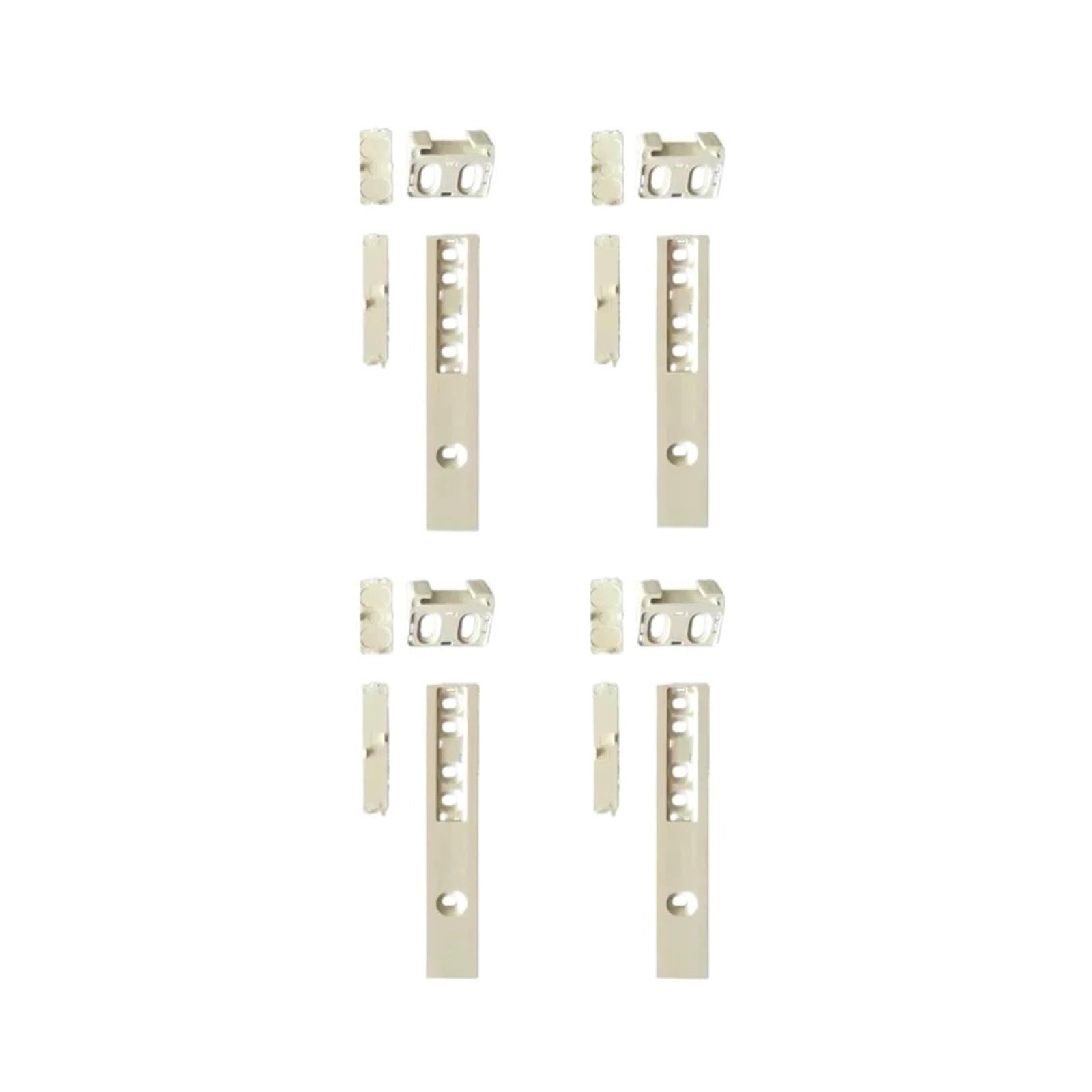 Refrigerator Door Hinge 4 Pcs,Compatible for Siemens,Compatible for Bosch,Built-in Fridge Slide Rail Mounting Kit Refrigerator