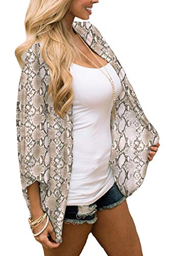 Image of CASURESS Women's Cardigan-Sheer Kimono Loose Summer Floral Print Cover Ups