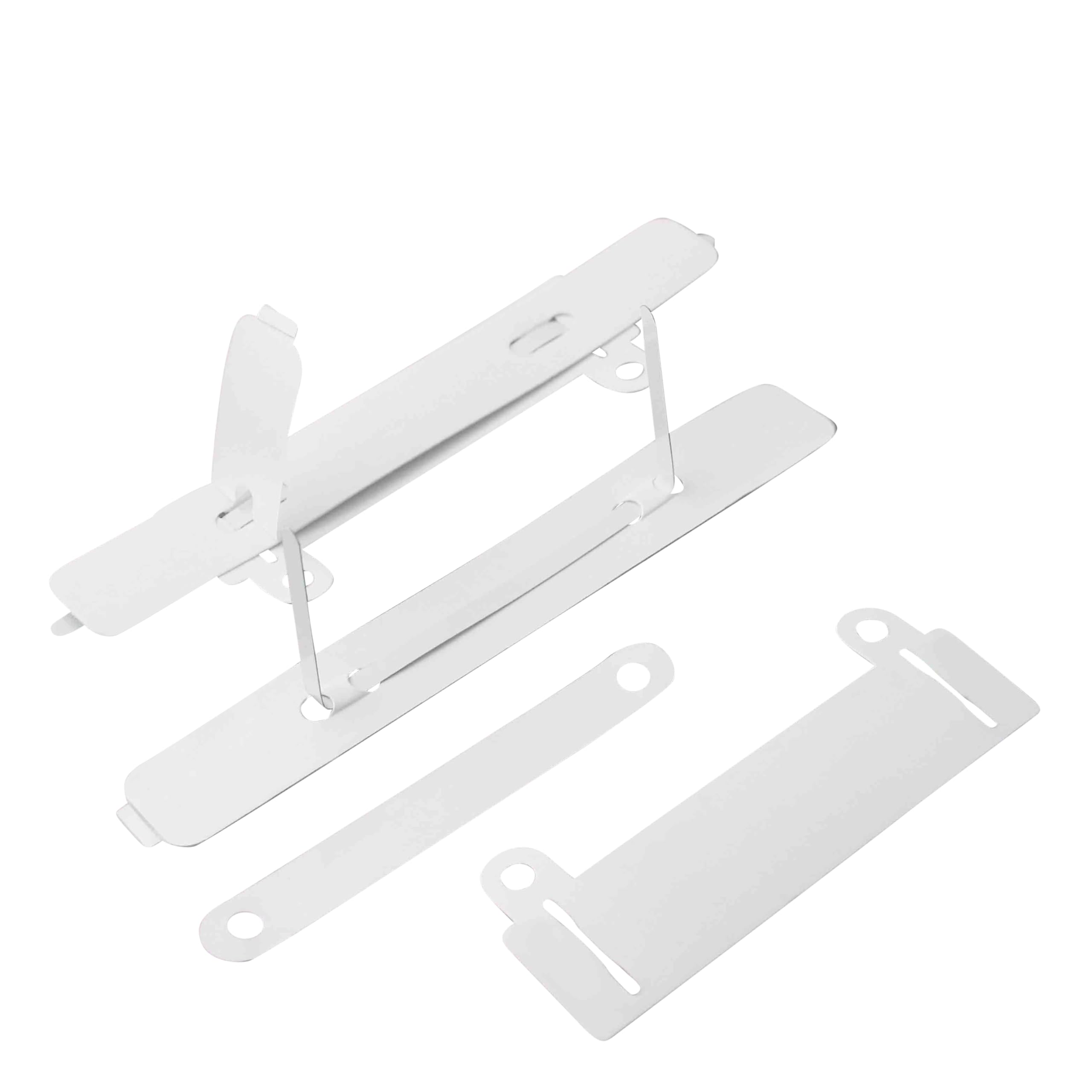 SPRINTIS Heftstreifen, weiß, 15 x 2 cm, 100 Stück – Abheftstreifenselbstklebend, 4-teiliger Aktendulli mit ausschiebbarerAbheftvorrichtung