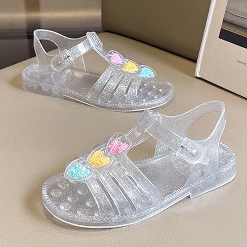 Jelly Shoes for Girls Soft Summer Sandals Beach Mary Jane Kids Princess Dress Flat Water Shoe Footwear4