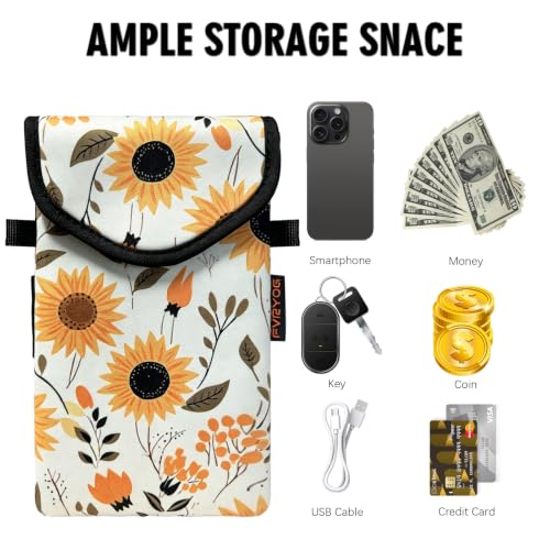 Image of Neoprene Phone Sleeve Pouch Case Bag for Men Women w /Crossbody Strap /Neck Lanyard for iPhone 17 /16 /15 /14 Pro Max, Samsung S25,Pixel 10