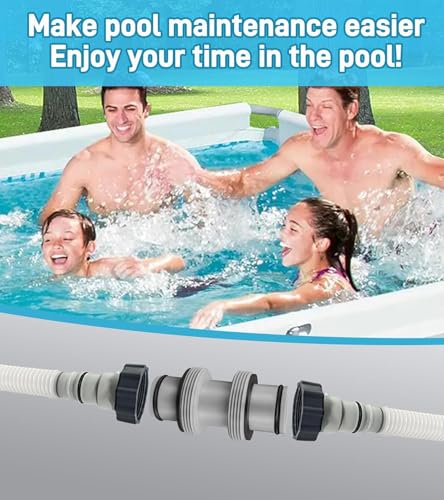 SUCANY 38 mm Pool Hose Connector, 2-Way Pool Hose Connector, Diameter 38 mm Hose Connector Adapter, for Diameter 38 mm Hose, for Intex, Bestway, ColemanPools Pool Hose Adapter (2 Pieces) - Image 5
