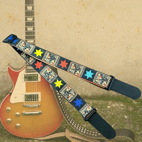 Image of DEVICE OF URBAN INFOTECH Guitar Strap Belt for Acoustic & Electric Guitar Adjustable Buckle Guitar Strap Modern Design Guitar Belt For Acoustic /Bass /Electric Guitars