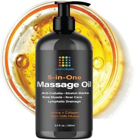 Lymphatic Drainage Massage Oil with Arnica, Collagen and Stem Cel...