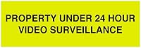 Vista 14 de Signs ByLITA Basic Property - Señal de video bajo vigilancia de 24 horas (plata cepillada) - Mediano