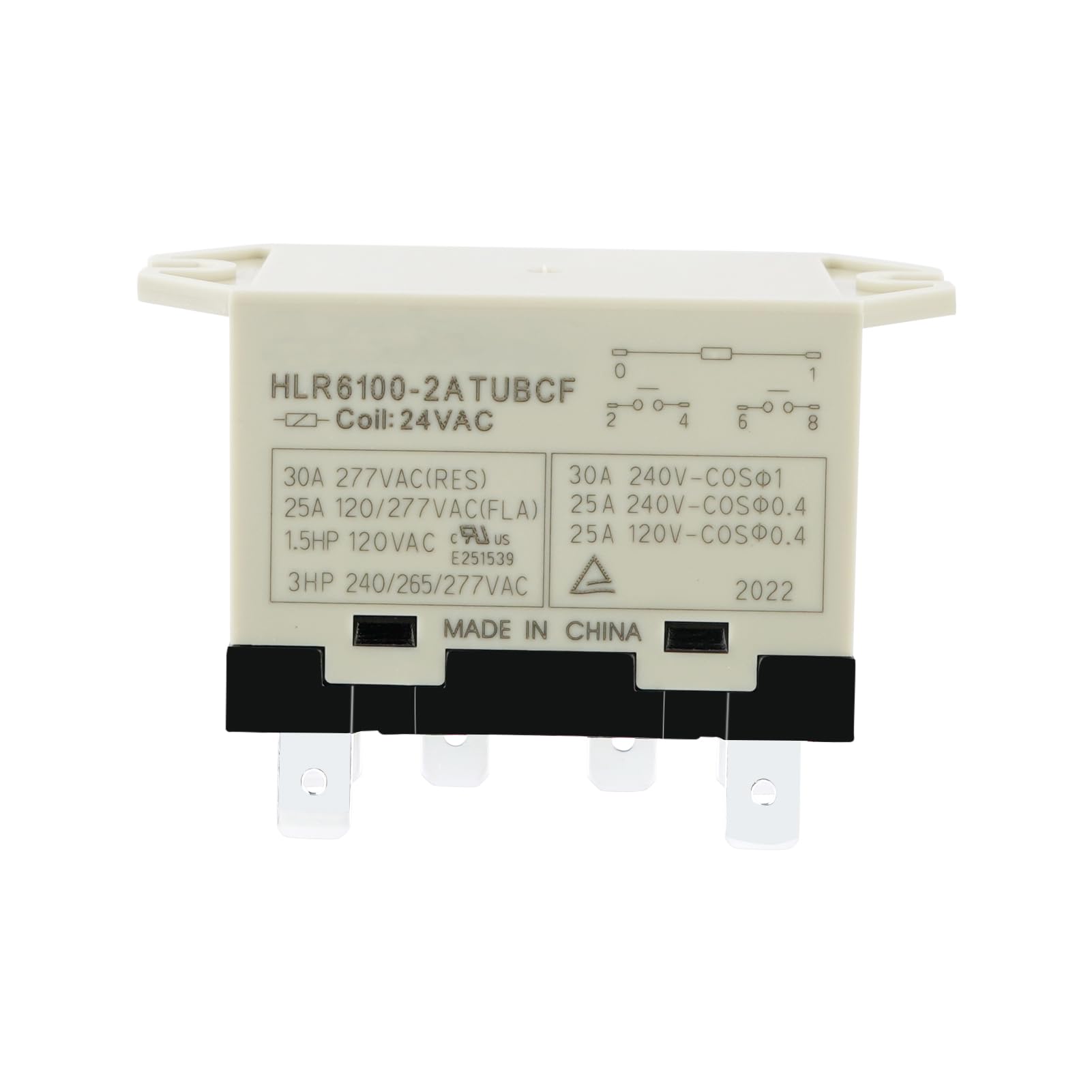 1PCS NEW IN BOX HLR6100-2ATUBCF power relay for household appliances