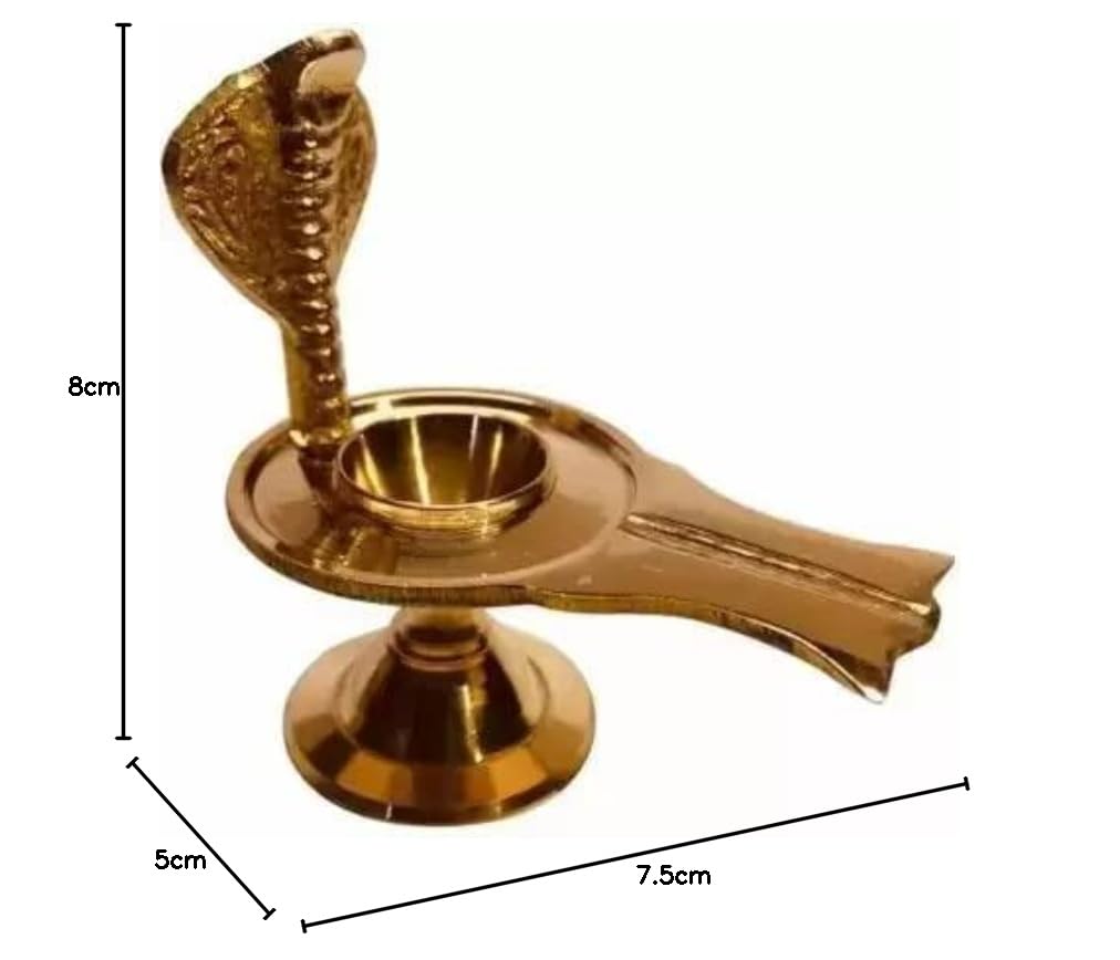 Brass Shivling Stand - Home Temple Decor -2 Brass Shivling Stand - Home Temple Decor -2