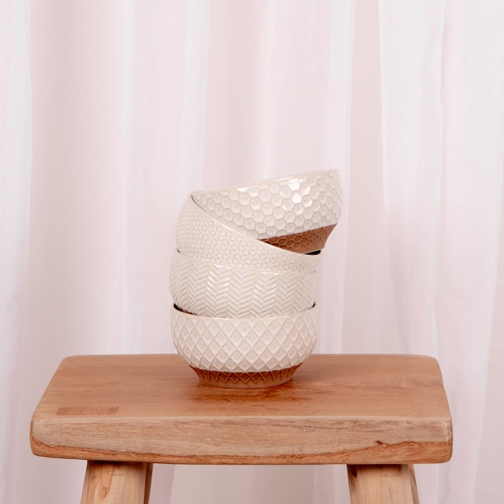 Table Passion - Coffret de 4 coupelles Jaspe 12 cm beige