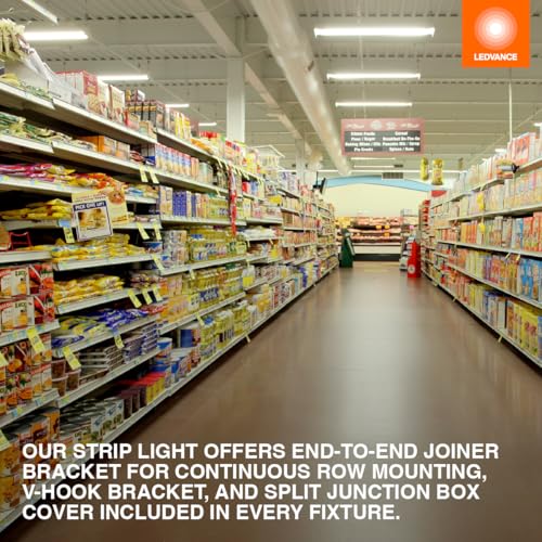 Image of LEDVANCE 2ft LED Shop Light, 15 /20 /25 /30W, 3 CCT Select 3500 /4000 /5000K, 1950 /2600 /3250 /3900 LMS, Dimmable LED Light Fixture for Garage - 1 Pack (63785)