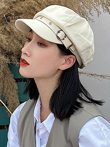 Nanwansu Women Beret Newsboy Hats Classic Autumn Spring Winter Cap Beige #TOP3
