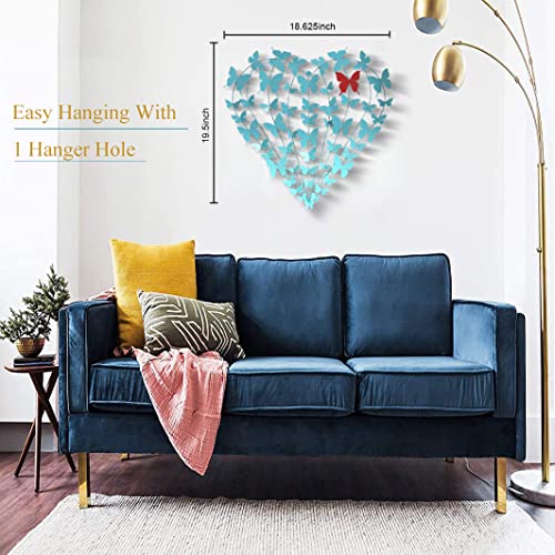 Fkka Butterfly Wall Art, Infinity Heart Metal Wall Art, Butterfly Wall Decor For Living Room|Bedroom|Bathroom, Easy Hanging With 1 Hanger Hole,Gift #TOP5