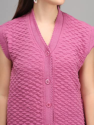 Image of eKools Women's Winterwear Woolen Sleeveless Sweaters (with Side Pockets)