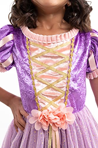 Disfraz de princesa Rapunzel para niñas talla 5-7 años miniatura 3