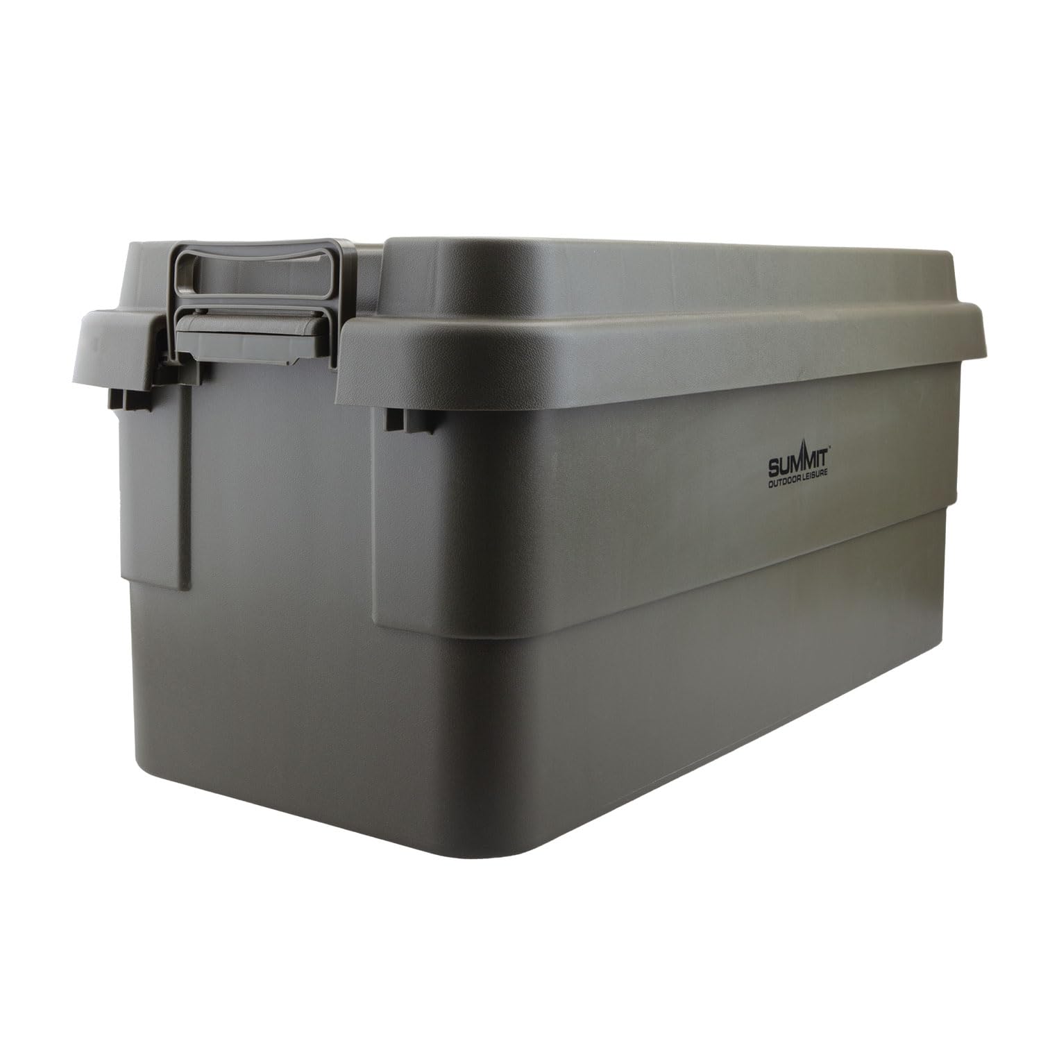 VFM e-Store - 70L Storage Boxes With Lids - Durable Green Camping Box With Carry Handles for Safe Dry Outdoors - Ideal for Camping, Hiking, Holidays, Travel - 39 X 36 X 76cm