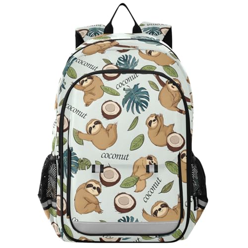 Sac à dos ordinateur portable enfants pour soulager le dos au lycée motif paresseux