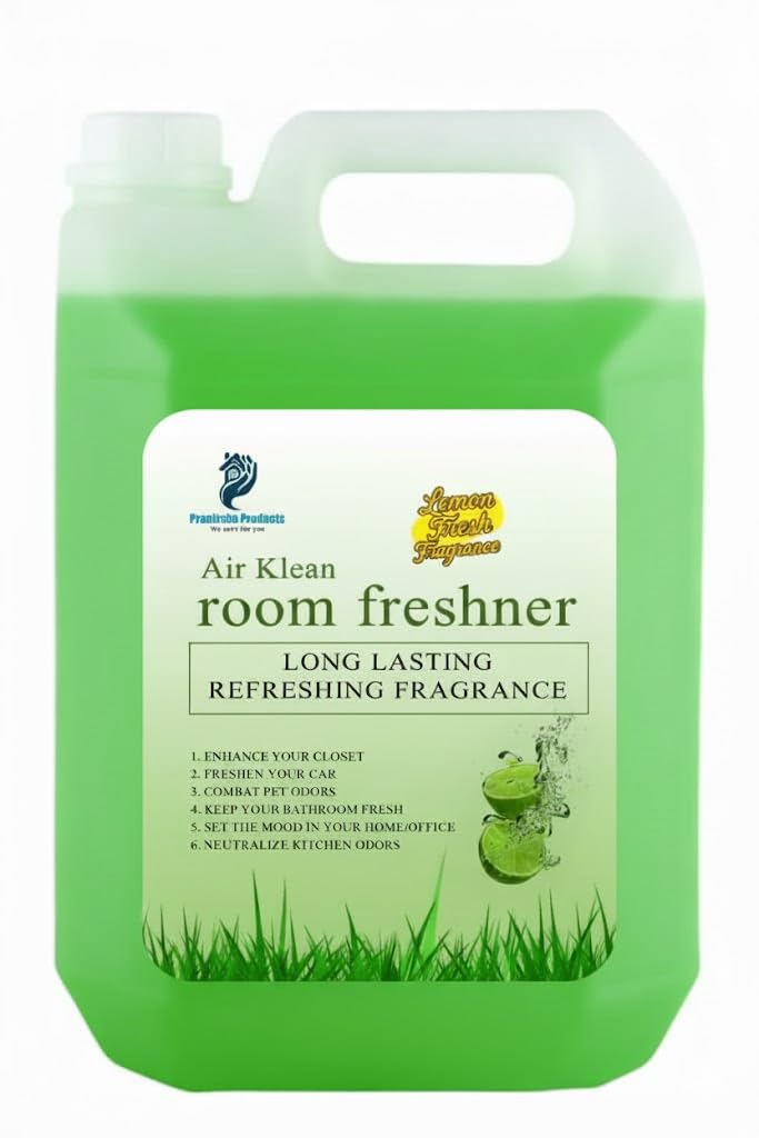 Air Klean Room Freshener 5 L| Lemon Fragrance|Long Lasting Fragrance for Hotels, Offices, Restaurants & Home | Alcohol-Free | No Gas Spray-image-28