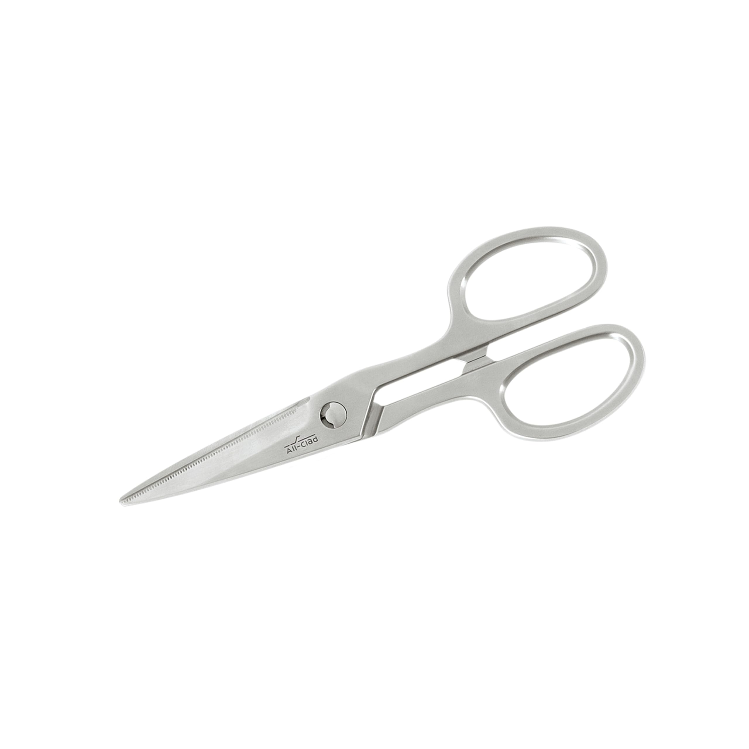 All-Clad Stainless Steel, All Purpose Kitchen Shears,Heavy gauge, Ergonomic, Rust-resistance, Food Scissors for Kitchen, Chicken, Poultry, Fish, Meat,Shelfish, Snipping herbs, 8.19 inch, Silver