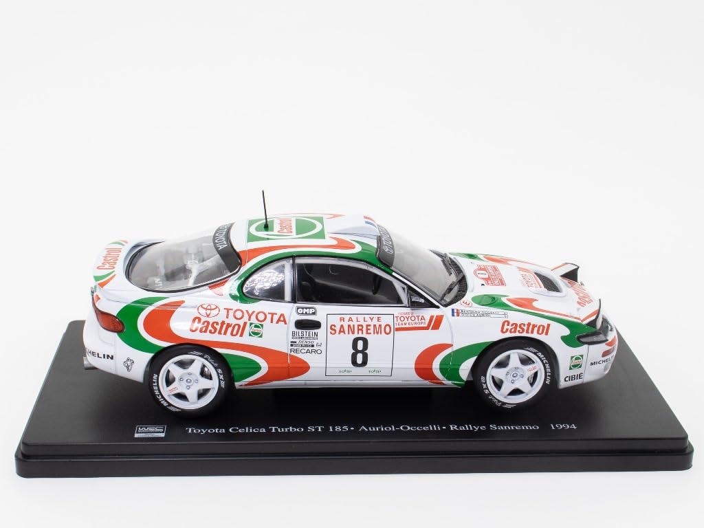 OPO 10 - 1/24 scale model car compatible with Toyota Celica Turbo ST 185 - Auriol-Occelli - Rally Sanremo 1994 - WRC505