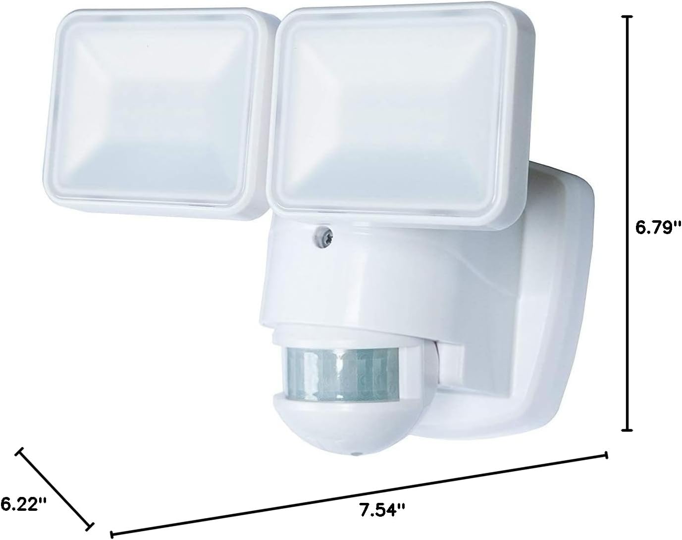 Dimensions of Heathco HZ-5846-WH Motion Activated LED Security Light