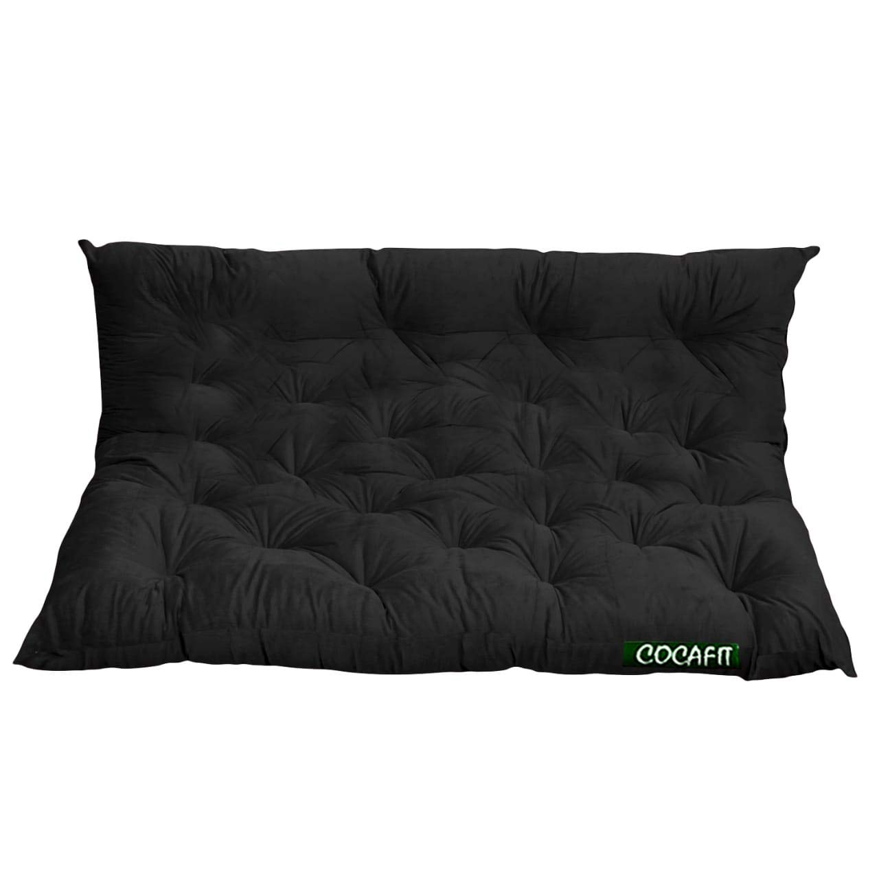 Microfiber 3 Seater Garden Balcony and Shoe Bench Conjugated Fibre Soft Low Back Cushion (Black, Size L 150 X W 98 X H 10 cm)-image-33