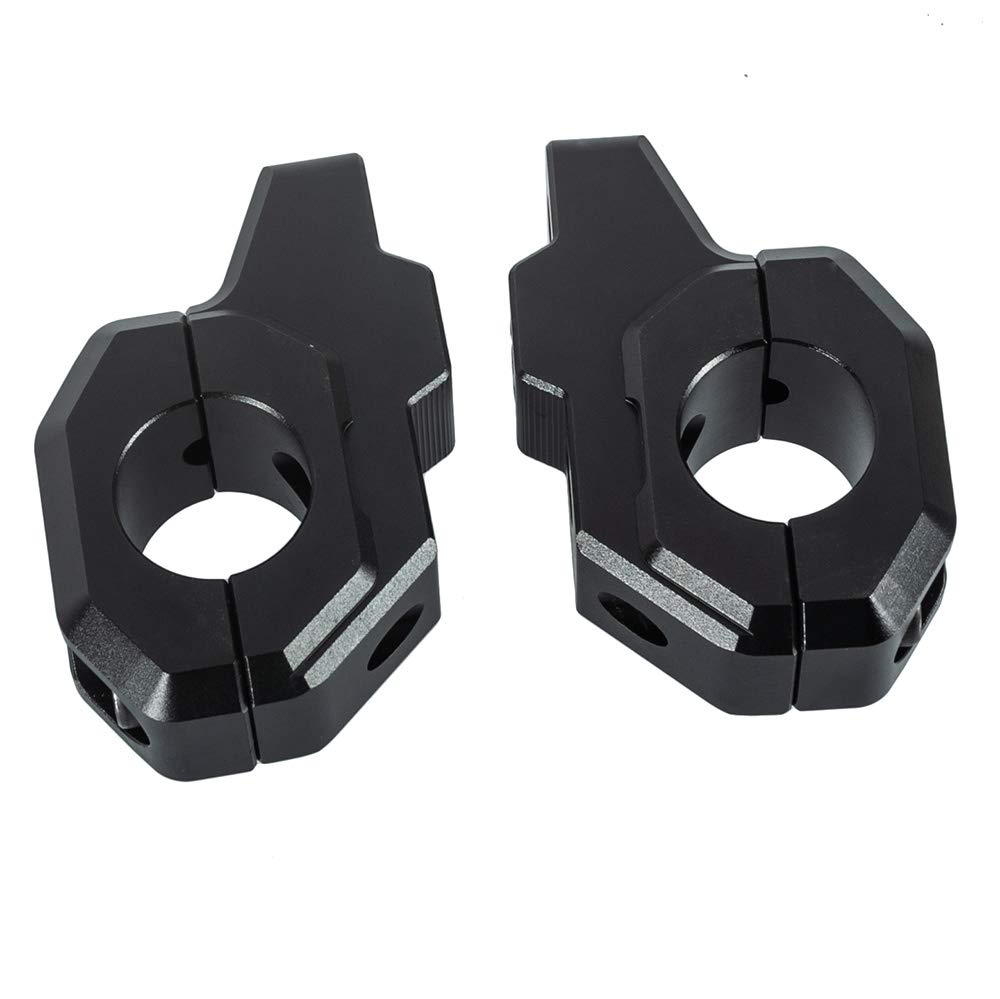 Alza Elevador de Manillar de Motocicleta Adaptador de Manillar Soportes de Reubicación 1 par Accesorios para Z900RS/Z900C 2017-2020 (Negro)