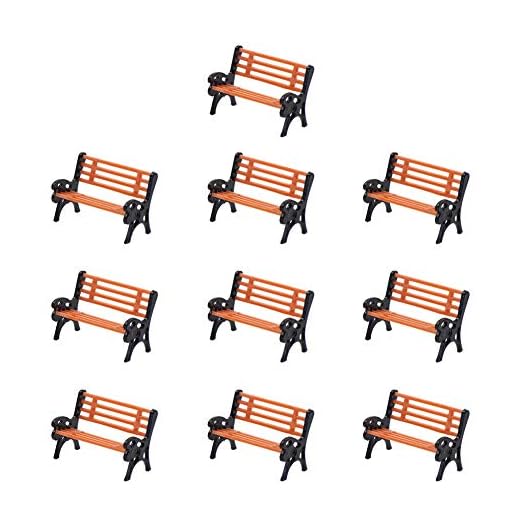Evemodel YZ87 10pcs Modelo Tren HO TT 1:87 silla de banco Settee