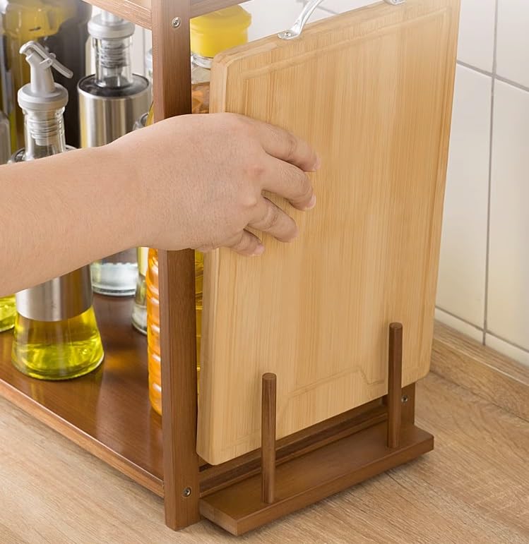 Support à micro-ondes et grille-pain pour organiser le petit-déjeuner