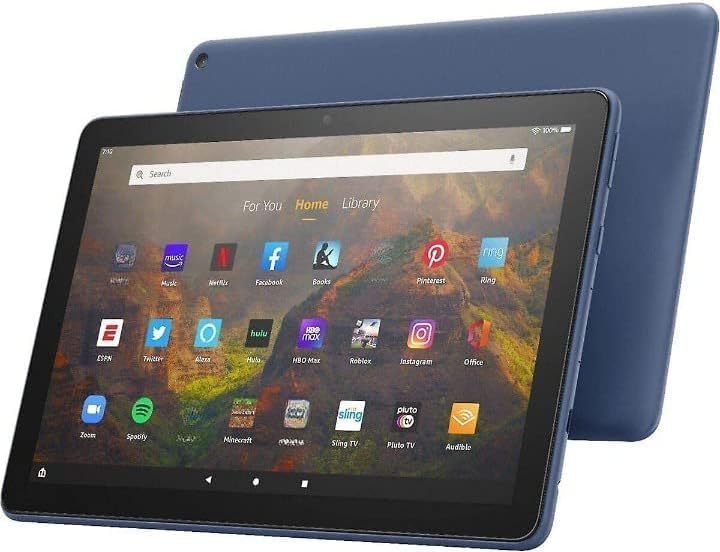 Fire HD 10 tablet, 10.1", 1080p Full HD, 32 GB, latest model (2021 release), Blue.