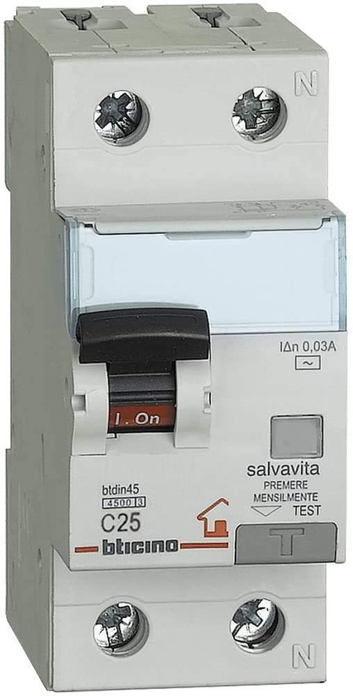Bticino BTDIN LS Circuit Breaker 1P + N, 4.5 kA, Idn = 0.03 A, 25 A-image-45