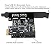 immagine 8KKmoon STW PCI-E A USB 3.0 Scheda PCI Express A 2 Porte Adattatore Mini Controller PCI-E USB 3.0 Con Connettore A 19 Pin Interno USB 3.0 E 5V 4 Pin Potenza Maschile Connettore A Doppia Porta