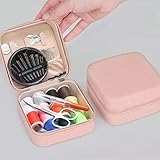 家庭用多機能針と糸の裁縫ツール針と糸キット、ピンク