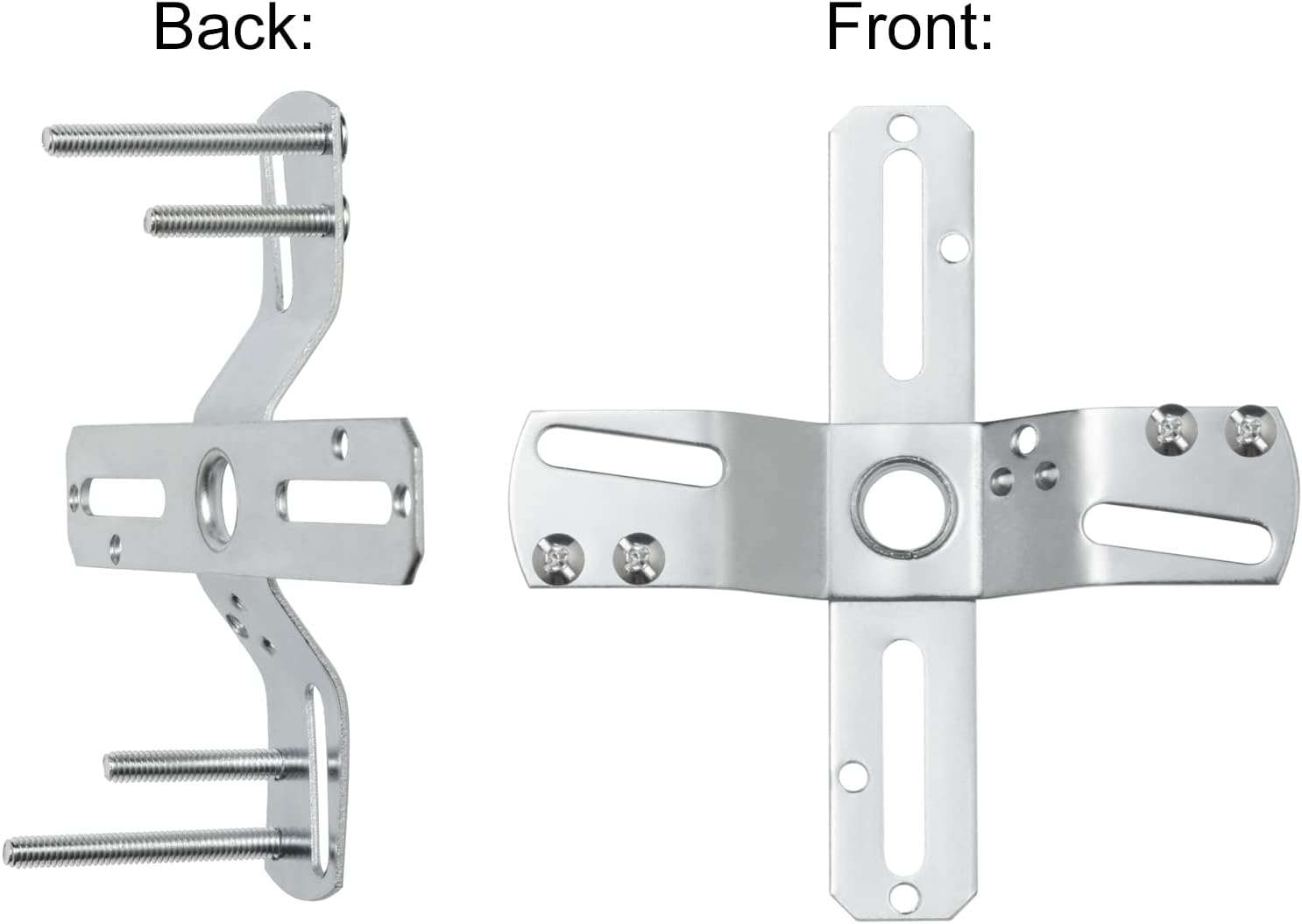Qc Ceiling Light Fixture Mounting Bracket [Upgraded Version], Ceiling Fan Mounting Bracket, Universal Light Fixture Parts with Screws, Swivel Junction Box Adapter, Light Fixture Crossbar for Light