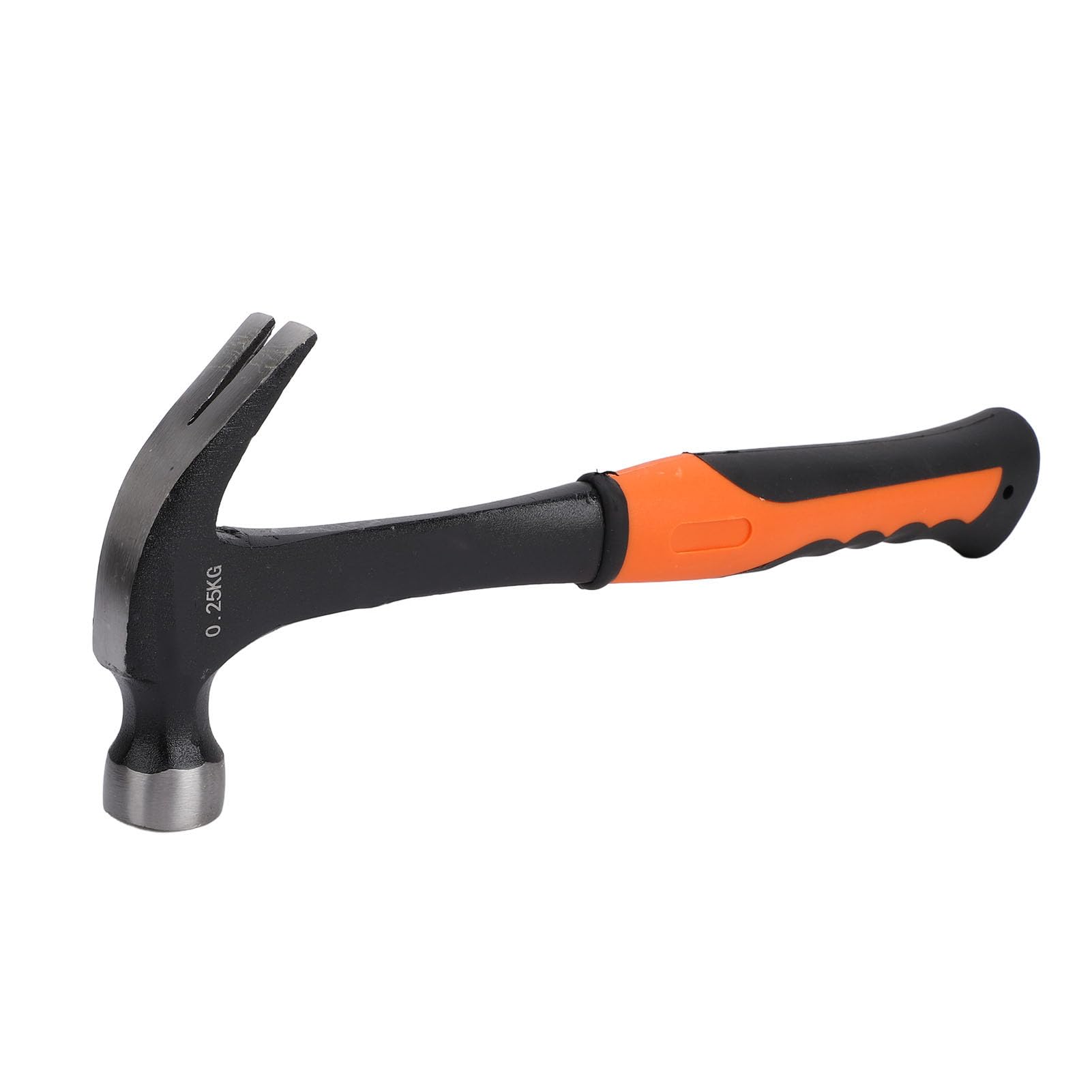 Mini Martillo de Garra, Martillo de Electricista de Acero con Alto Contenido de Carbono y TPR con Extractor de Clavos y Orificio para Cordón, para Carpintería, Construcción, (0,25 kg)