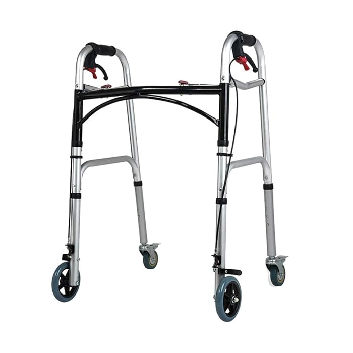 Buy Bariatric HeavyDuty Folding Walker with Wheels for Seniors Adult