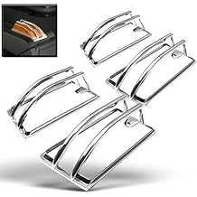 Cab Roof Running Light Bezels Covers Trim Molding Chrome 4pcs Set Compatible with 2003-2009 Hummer H2