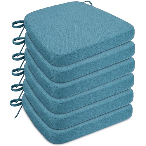 Sunsleek Chair Cushions for Dining Chairs D-Shaped Seat Cushions Chair Pads