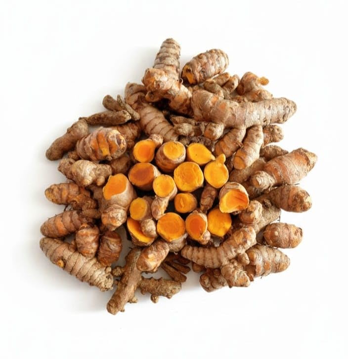 Fresh Organic Raw Turmeric Roots (500g) | 100% Pure & Natural raw Haldi Roots | For Cooking, Ayurveda & Pooja Use | Rich in Curcumin | No Preservatives, Chemical-Free