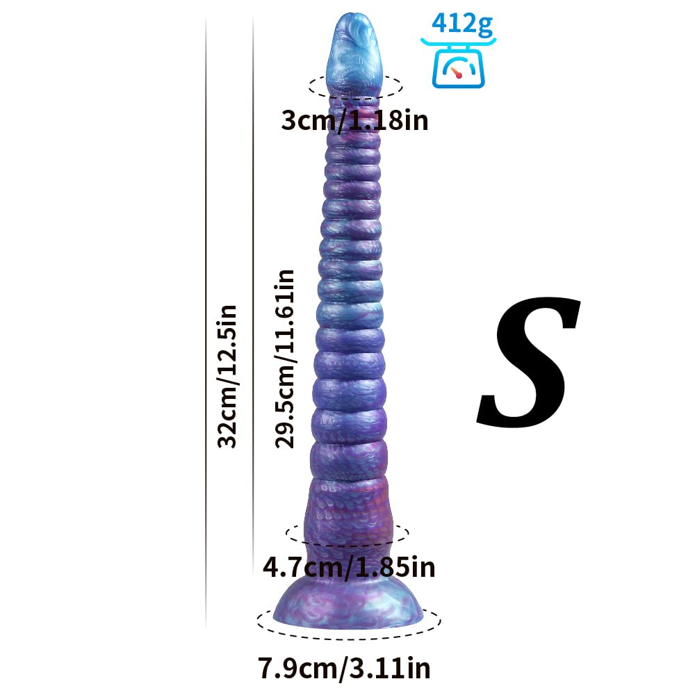 Gienocy 22in ilicone Super Long Tentacle Anal Dildo Butt Plug Strong Suction Cup Realistic Monster Octopus Dildos Anal Vaginal Prostate Massage G-Spot Sex Toys for Beginner Advanced Men Women (S): S